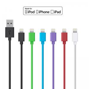 Apple MFi Certified 1M Round 8pin Lightning to USB Cable Wholesale