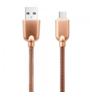 USB type-c cable with full metal jacket 2.0 usb cable with different material cable 