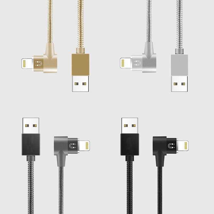 Magnetic 90 Degree  Fast Charger USB Data Syncing Charging Cord iPhone Charger Lightning Micro type-c 3 in 1 USB Cable 0