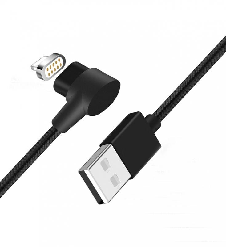 Magnetic 90 Degree  Fast Charger USB Data Syncing Charging Cord iPhone Charger Lightning Micro type-c 3 in 1 USB Cable 1