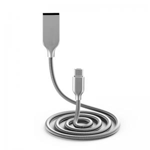 Stainless Steel Zinc Alloy micro 5pin usb data cable for Android moble phone