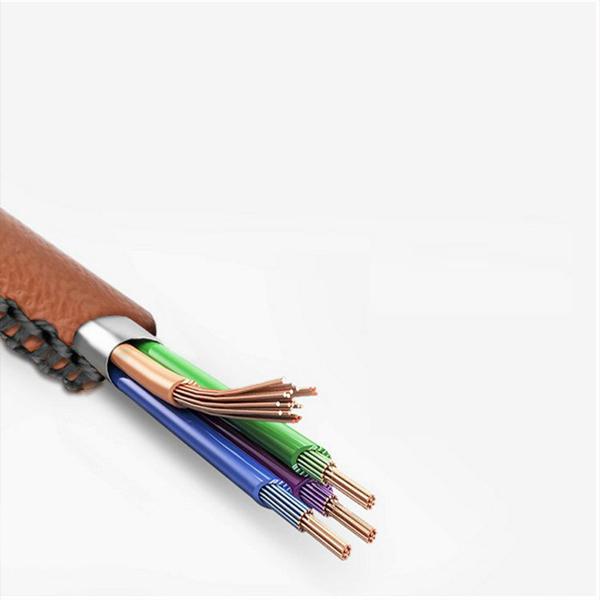 High Speed PU Leather Sync Charging cable, Metal Plug USB Cable for android 1