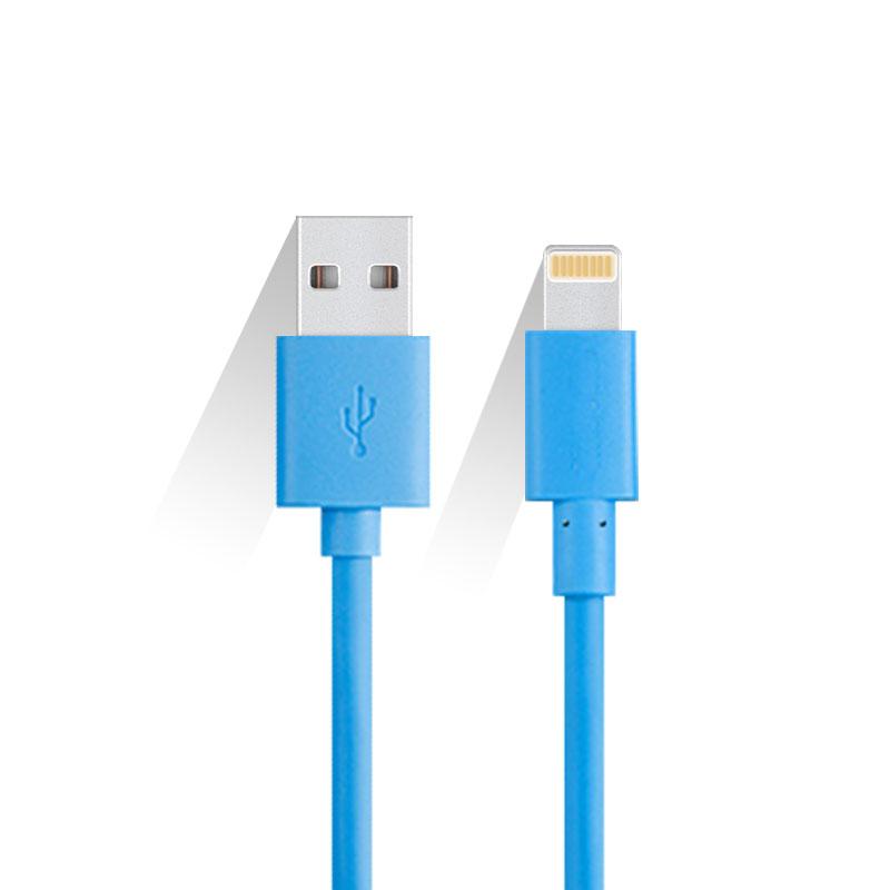 Inject molding heads Colorful Mobile Phone Data USB Cable for iPhone 0