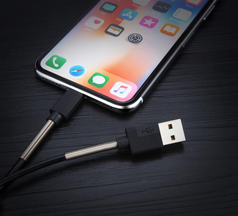 Yi-Links 1M USB lightning Charge Cable For iphone With Spring Protector 1