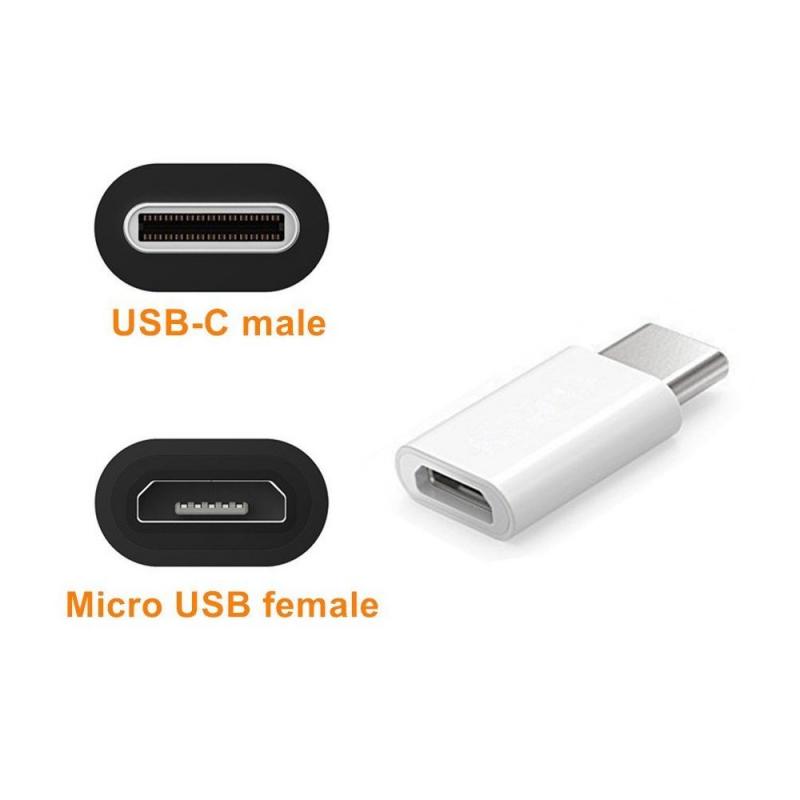 Micro USB to USB C Adapter Type C Convert Connector with 56K Resistor 1