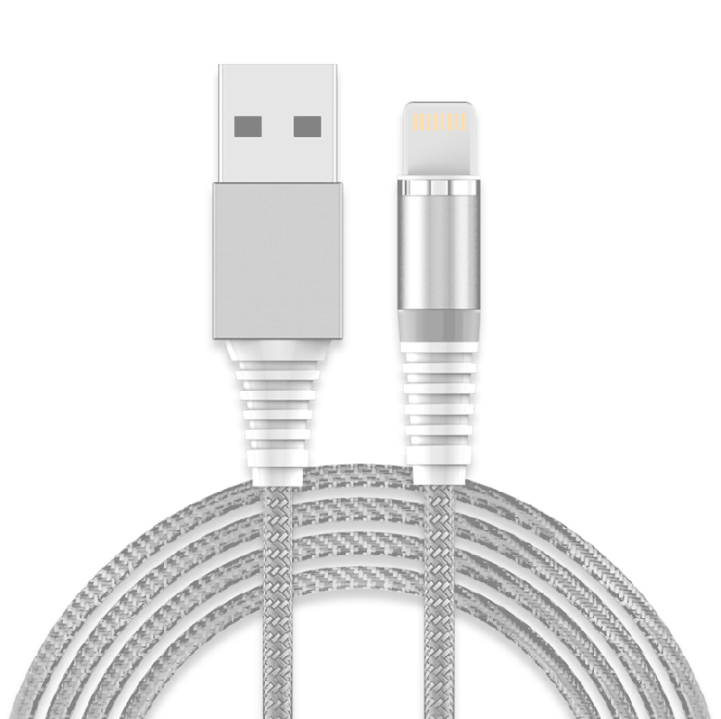 Durable 3A Fast 3 In1 Magnetic Phone Usb Charging Cable Nylon Braided Usb Cable 1