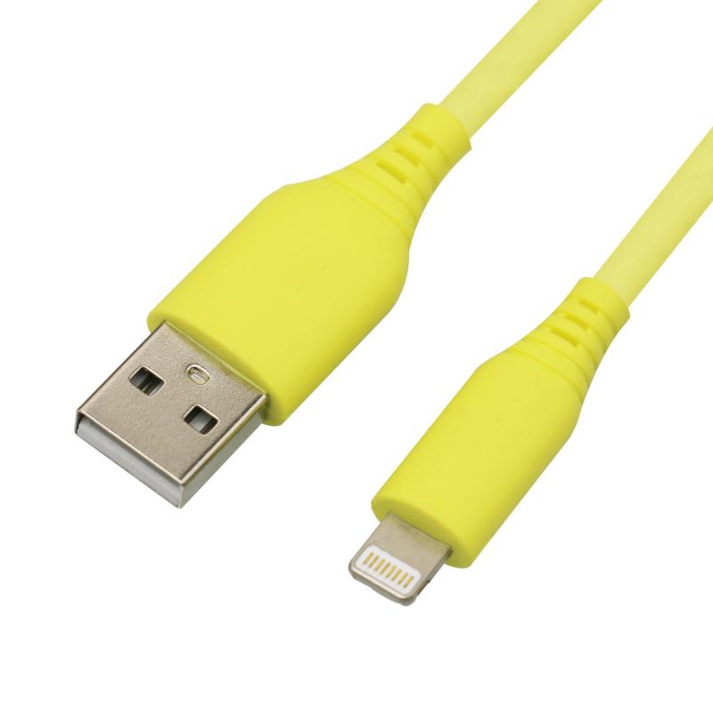 Latest Design Liquid Silicone  Lightning Cable Charging Cord iphone usb cable Wholesale 2