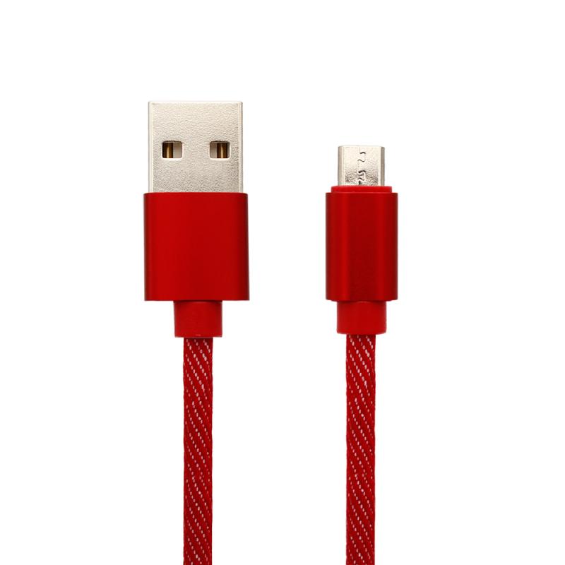 High Speed PU Leather Sync Charging cable, Metal Plug USB type-c Cable 0