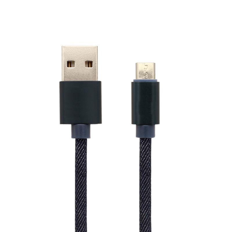 High Speed PU Leather Sync Charging cable, Metal Plug USB type-c Cable 1