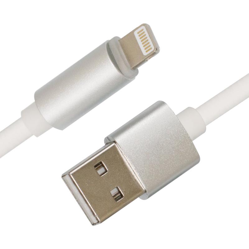 Alu shell TPE Lightning USB Cable 2.4A LED Light Phone Cable  3